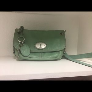 Sea Green Fossil Crossbody Bag/Purse